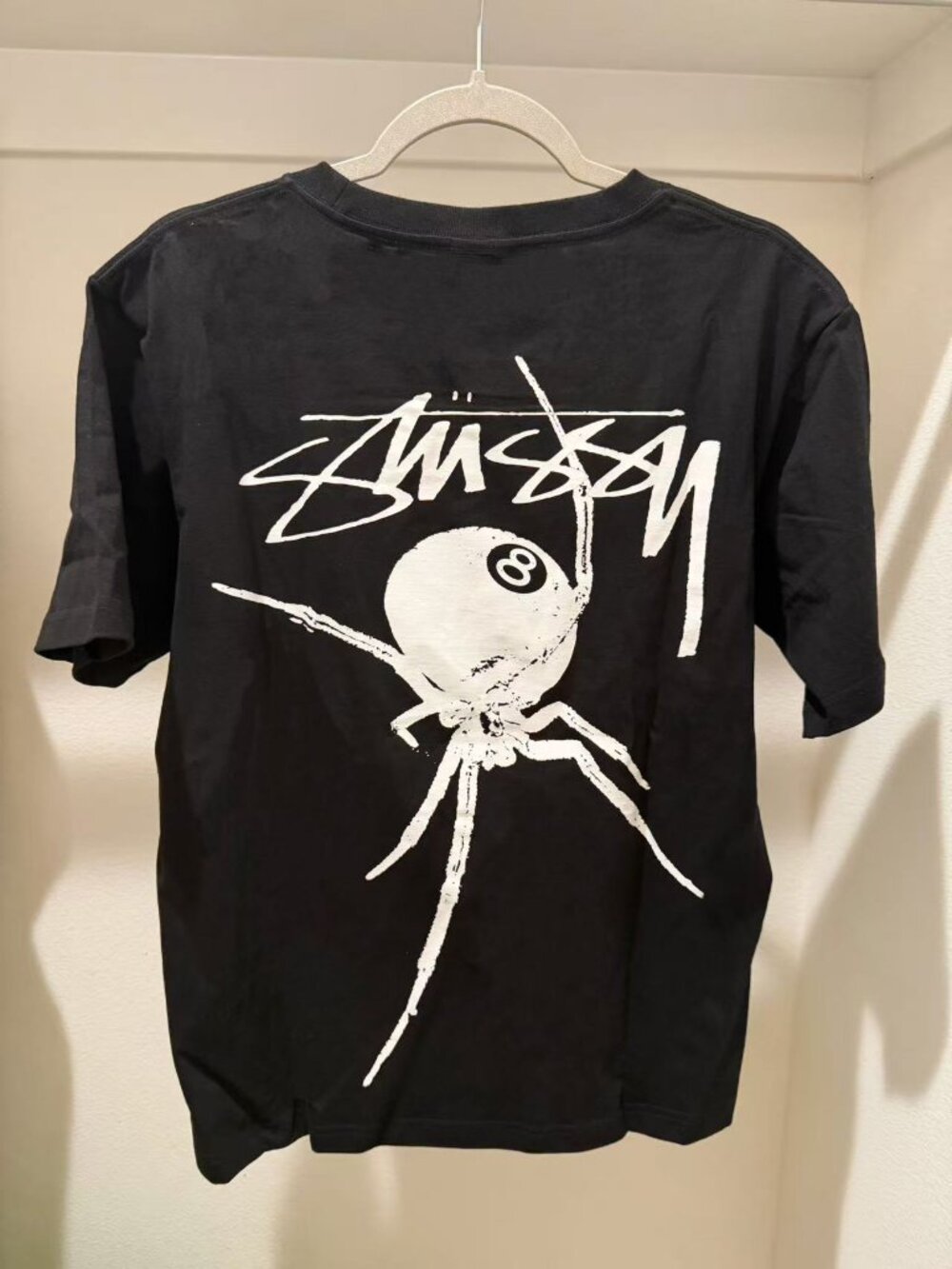 Stussy Spider Graphic Tee Black BNWT Arachnid Pig Dyed Shirt